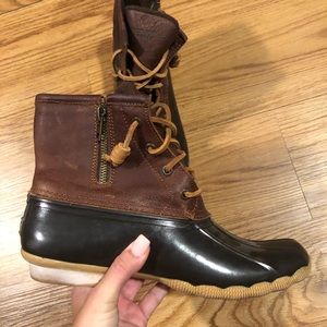 Sperry brown duck boots
